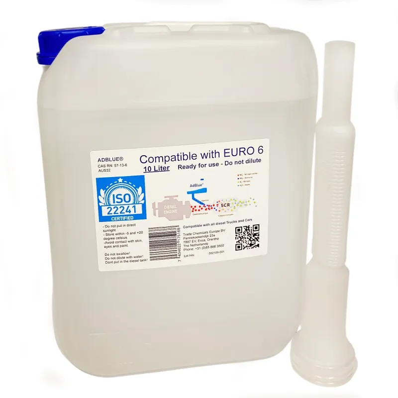 AdBlue® 10L High-Purity DEF – ISO 22241 Certified Urea Solution with Pouring Spout