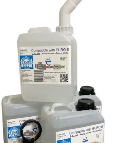 AdBlue® 4×2.5L High-Purity DEF – ISO 22241 Certified Urea Solution With Pouring Spouts (4-Pack)