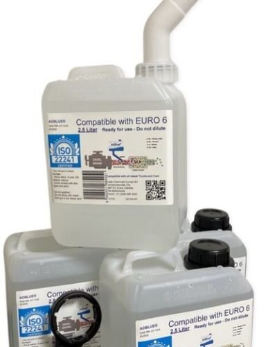 ADBLUE® - Set for all car brands - INCLUDING ANTI-LEAK SPOUT - AUS32 - Not heavy - 4 x 2.5 Liter
