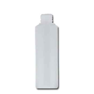 HDPE Industrial natural round bottle 250ml 28/410 including cap