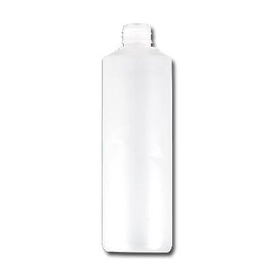 HDPE Industrial natural round bottle 500ml 28/410 including cap